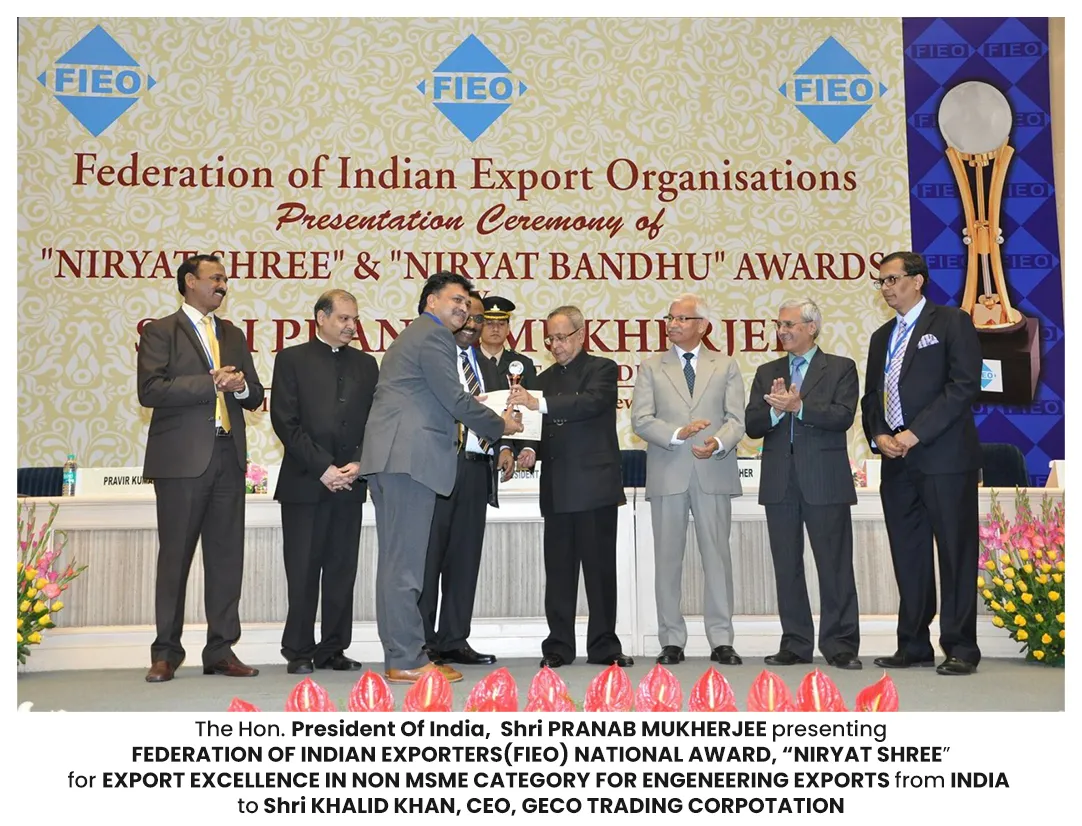 Geco Trading Corporation award and recognition 1